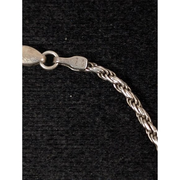 Sterling Silver 925 Twist Chain Bracelet Classic 7 inch 3.35g - Picture 3 of 7